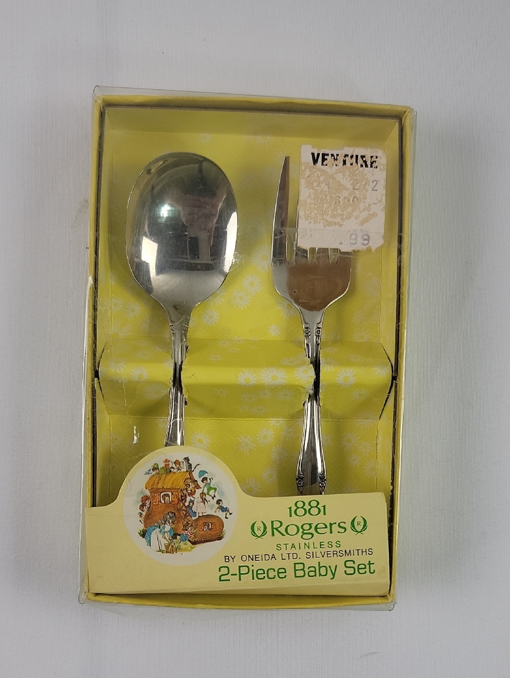 Stainless 2-Piece Baby Set - Silver